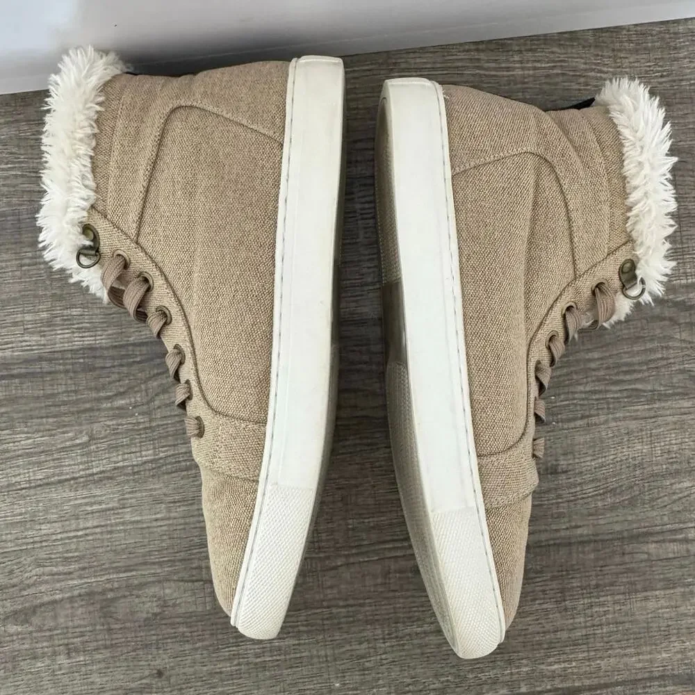 Corkys Women’s Templin Lace Up Faux Fur High Top Sneaker Boots Size 10